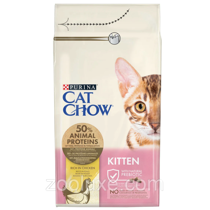 Purina Cat Chow Kitten Chicken 15 кг / Пурина Кет Чау Кіттен Курка — корм для кошенят
