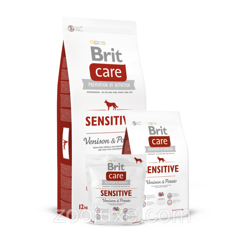 Brit Care Sensitive Venison & Potato 12 кг / Брит Кеа Сенситив Оленина та Картопля 12 кг — корм для собак