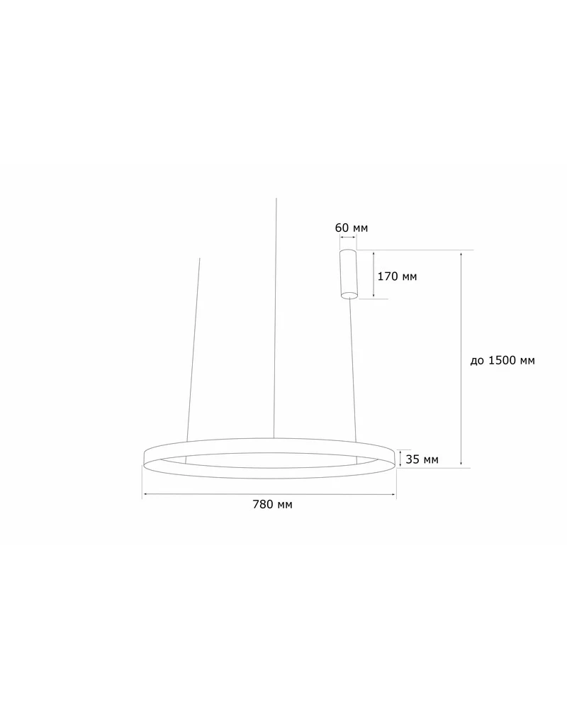 Подвесной светильник MJ-Light 11006 Ring - фото 4 - id-p2145296121