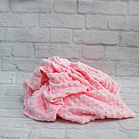 Плюшевая ткань Minky розовый (плот. 280 г/м.кв)