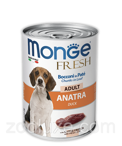 Monge Fresh Adult Duck 400 г вологий корм для собак Монж Качка (Множе Монге Монг)