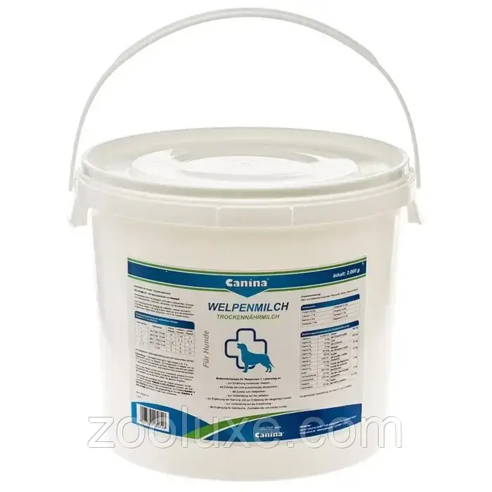 Canina Welpenmilch 2000 г замінник молока для цуценят / сухе молоко для цуценят / молоко для собак