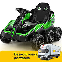 Электромобиль карт детский (4 мотори 35W, 2 аккум 12V7AH, пульт 2,4G) Bambi kart M 5765EBLR-5 Зеленый