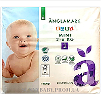 Підгузки Anglamark baby Швеція 2 (3-6кг) 28шт