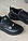 Підліткові кеди шкіряні весняно-осінні чорні Monster BAS на шнурках (32), фото 5