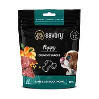 Savory Puppy Crunchy Snacks Lamb & Sea Buckthorn 200 г лакомства для собак Сейвори паппи Ягненок и Облепиха