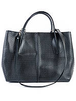 Кожаная сумка черная Lux 6759-11