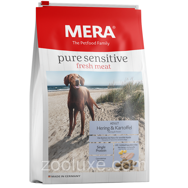 Mera Pure Sensitive Fresh Meat Adult Herring & Potato 12,5 кг корм для собак Мера П'юр Сенситив Селдь і