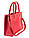 Шкіряна сумка червона Sollo 6761-11, фото 2