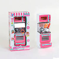 Игровой набор мини кухня для кукол (плита, духовка, продукты, свет, звук, на батарейках) 66097