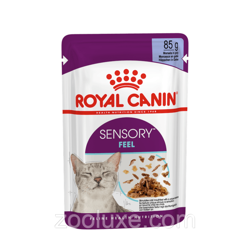 Royal Canin Sensory Feel Jelly 85 г / Роял Канін Сенсорі Філ желе корм для котів і кішок, фото 1