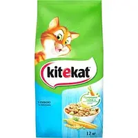 Kitekat с рыбой и овощами 1,8 кг / Китикет / Китикат / Китикэт сухой корм для котов и кошек