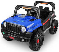 Детский электромобиль детская машинка на аккумуляторе на пульте 4030 Just Drive JEEP GRAND-RS1 синий