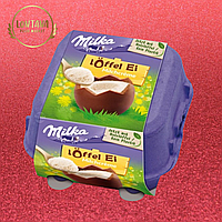 Шоколадні яйця Milka Loffel Ei Milk Creme з молочним кремом 136 г, Швейцарія