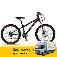 Спортивный велосипед 26 дюймов (рама 13", SHIMANO 21SP) Profi MTB2602-2 Черно-красный