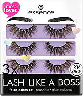 Набор накладных ресниц - Essence Set 3 x Lash Like A Boss 02-My lashes Are Limitless False Eyelashes