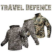 Комплект "TRAVEL DEFENCE" 3 в 1 АНОРАК УКРПИКСЕЛЬ ММ14 (Таслан + Микрофлис)