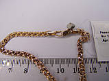 Золотий браслет, розмір 18,5 см, фото 4