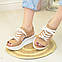 Босоніжки спортивні жіночі шкіряні ТМ Vasha Para. Колір лате, фото 4