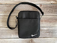 Сумка Nike черного цвета / Мужская спортивная сумка через плечо найк / Барсетка Найк