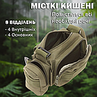 Поясна Сумка модульна (фанні пак) MOLLE Khaki, фото 6