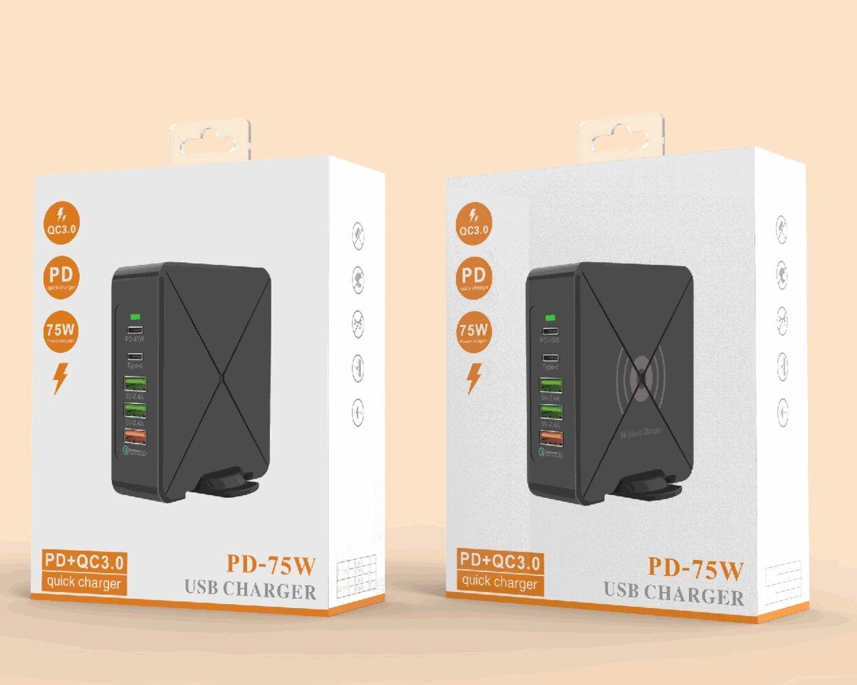 Стаціонарний зарядний пристрій PowerStation PD-75W