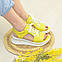Босоніжки спортивні жіночі шкіряні ТМ Vasha Para. Колір жовтий, фото 5