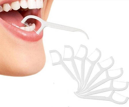 Флоссер для зубів/Зубна нитка 100 шт., фото 2