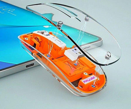 Бездротова акумуляторна миша FMouse 2.4 ГГц RGB M133, фото 1