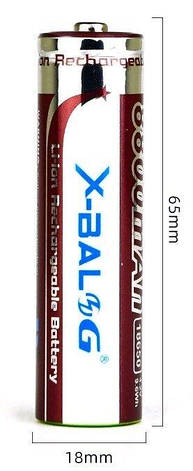 Аккумулятор 18650 X-Bailong 8800 mAh, фото 3