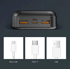 Повербанк Power Bank Biligtong 20000 mah 22.5W зі швидким заряджанням, фото 5