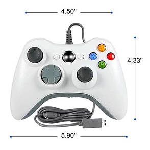 Геймпад для XBOX 360 дротової без паковання, фото 4