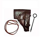 Кобура ПМ (комплект) штатна поясна закрита шкіряна Б/У (оригінал СРСР), фото 4