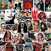 Набір наклейок Horror 50 шт., стикери самоклейні