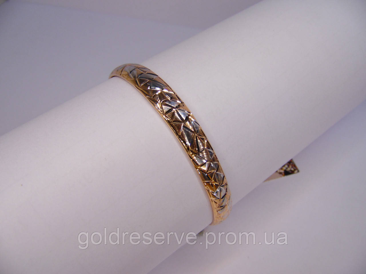 Золотий браслет, ободок, розмір 18-19 см діаметр 6 см