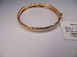 Золотий браслет, ободок, розмір 18-19 см діаметр 6 см, фото 3