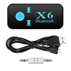 Bluetooth AUX адаптер із мікрофоном для автомобіля та магнітоли (Hands-Free) 3.5 мм, фото 4