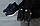 Підліткові кросівки шкіряні весняно-осінні чорні Monster ХАН чорна підошва (37), фото 5