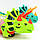 Музична іграшка з підсвічуванням і шестернями "Динозавр" 2006 C/D, 2 кольори, фото 2
