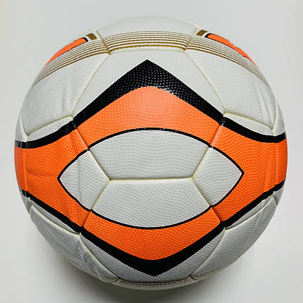 Футбольний м'яч Practic Біло-Помаранчевий Розмір 5 (Гібридний), фото 2