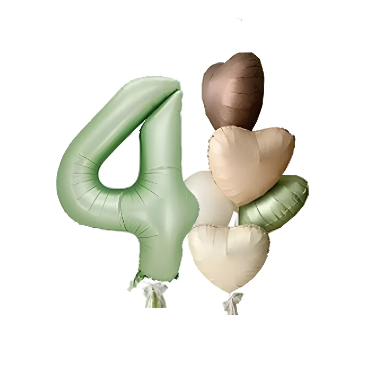 Фонтан з 9 кульок Олива з тілесними серцями