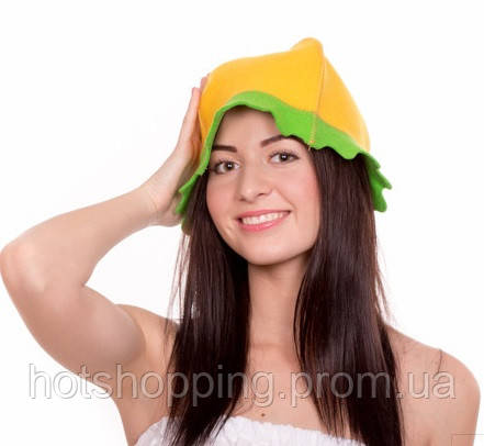 Банная шапка Luxyart "Одуванчик", натуральный войлок, желтый (LA-084) ht - фото 1 - id-p2145379430
