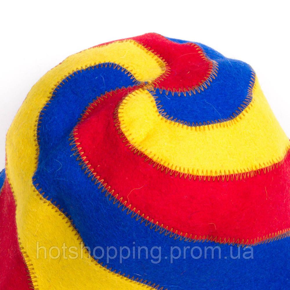 Банная шапка Luxyart "Радуга", натуральный войлок, цветной (LA-085) ht - фото 3 - id-p2145379431