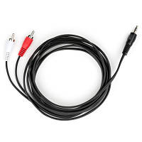 Кабель мультимедийный Jack 3.5mm M to 2xRCA 3 m Vinga VCPDCJ35MRCA23BK g