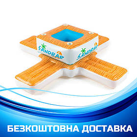 Надувний пліт Бар BW 43294 (246-246 см, 4 підсклянники, ремкомплект)  ⁇  Надувна платформа