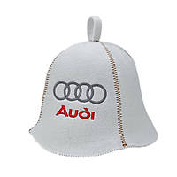 Банная шапка Luxyart "Audi", искусственный фетр, белый (LA-317) ht