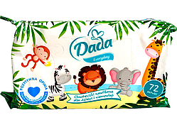 Дитячі вологі серветки Sensitive Dada Everyday 72 шт.