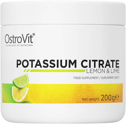 Цитрат калію OstroVit Potassium Citrate 200г лимон-лайм, фото 1