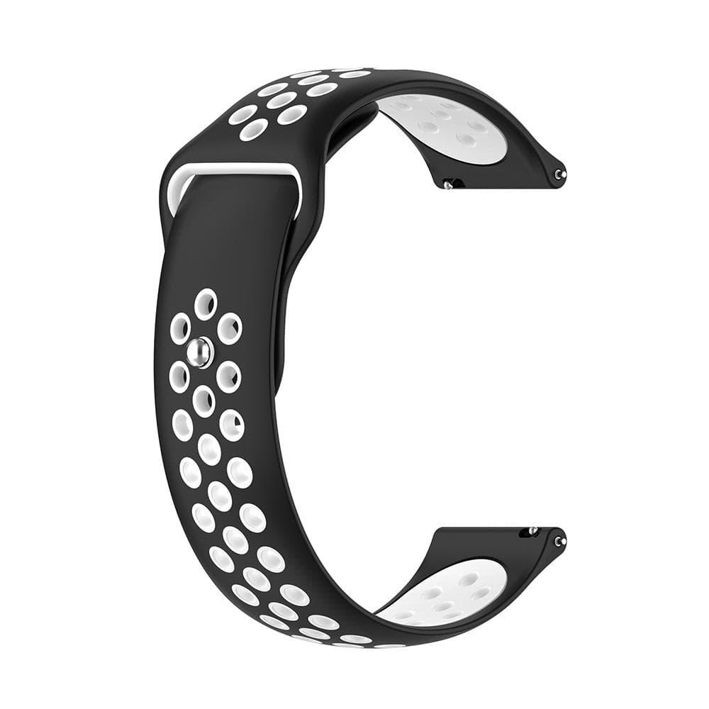 Ремінець для годинника Veron Sport Універсальний 20 mm Black&White