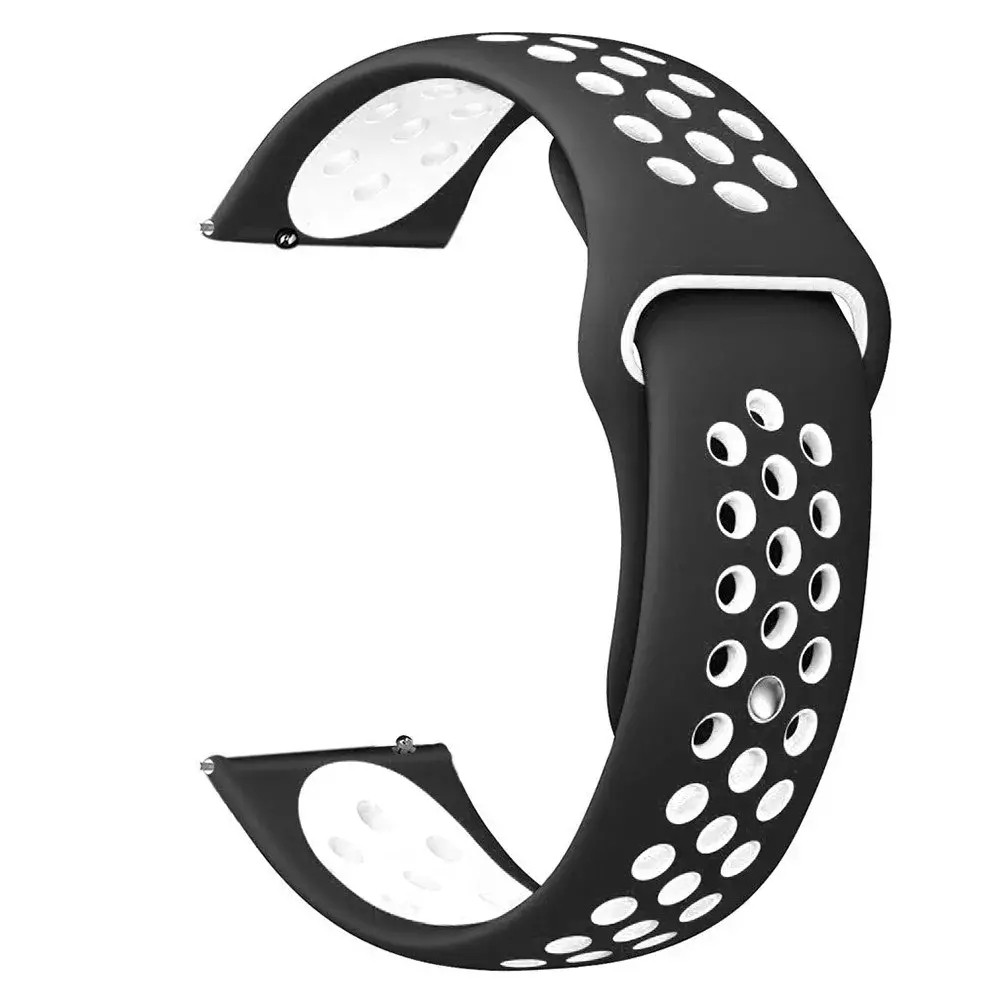 Ремінець для годинника Veron Sport Універсальний 22 mm Black&White